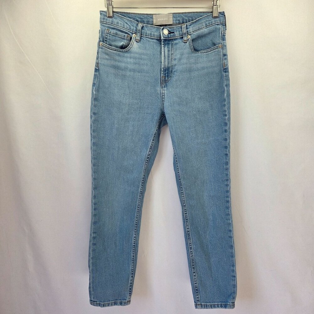 Everlane Light Wash High-Rise Ankle Skinny Jeans Size 28